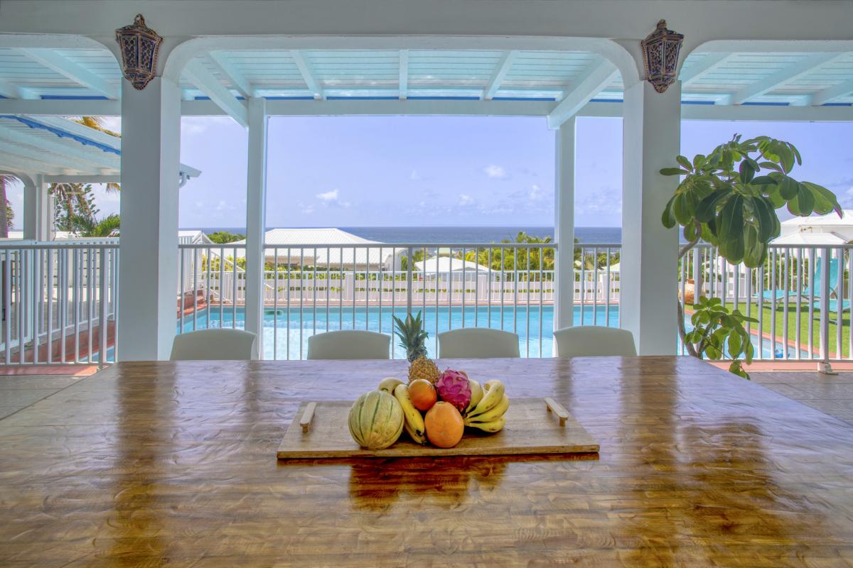 8.Location villa piscine vue mer St François Guadeloupe_Terrasse